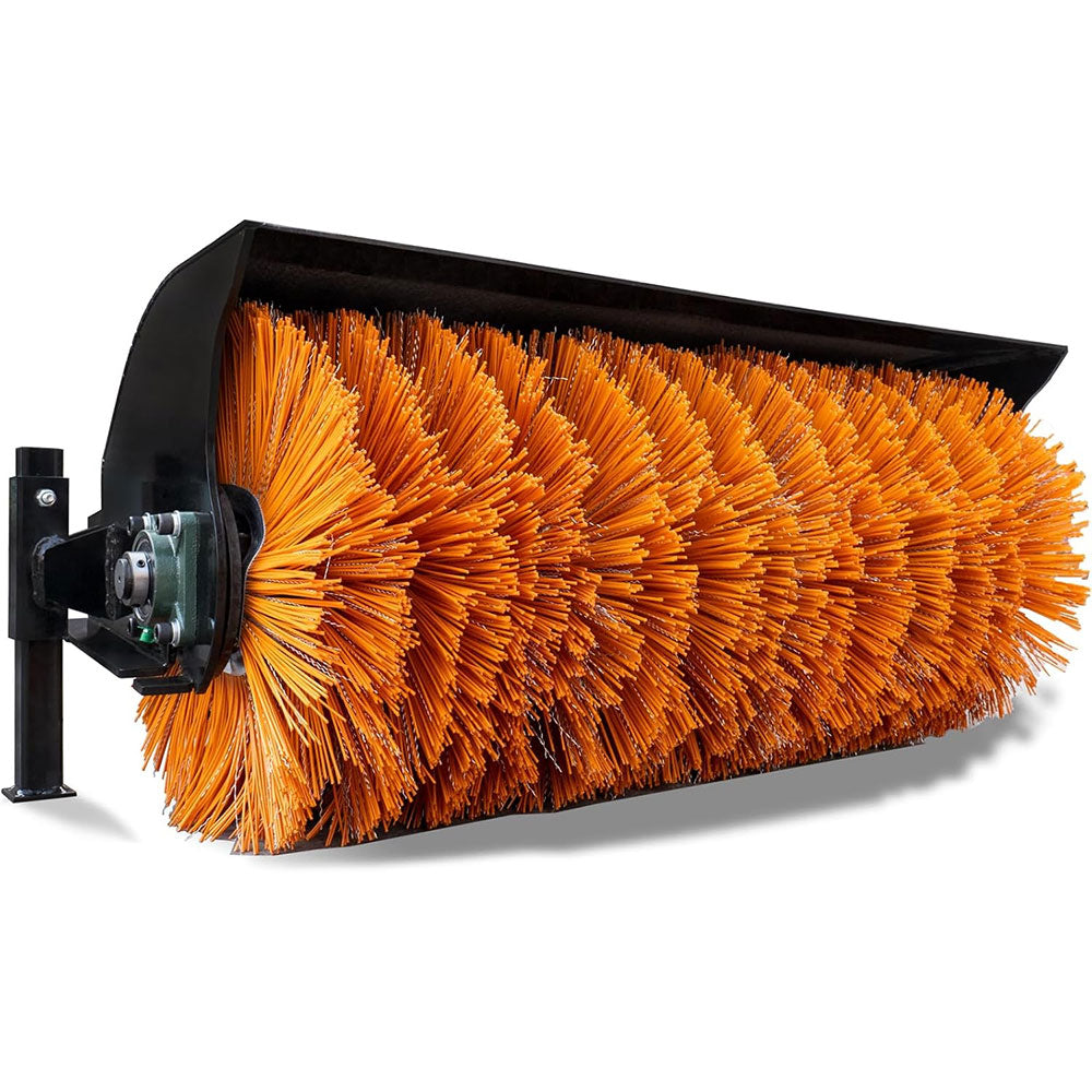 JEMG Hydraulic Broom Sweeper,Tilt 18° Left & Right For JEMG Skid Steer Loader