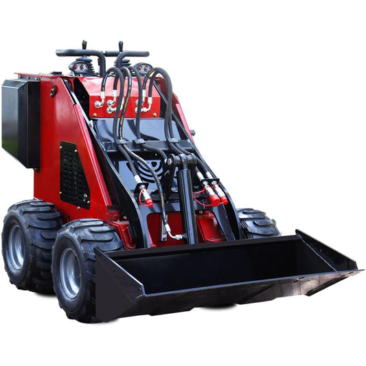 MS320L Mini Stand On Skid Steer Wheel Loader With 13.5 HP Gasoline Engine