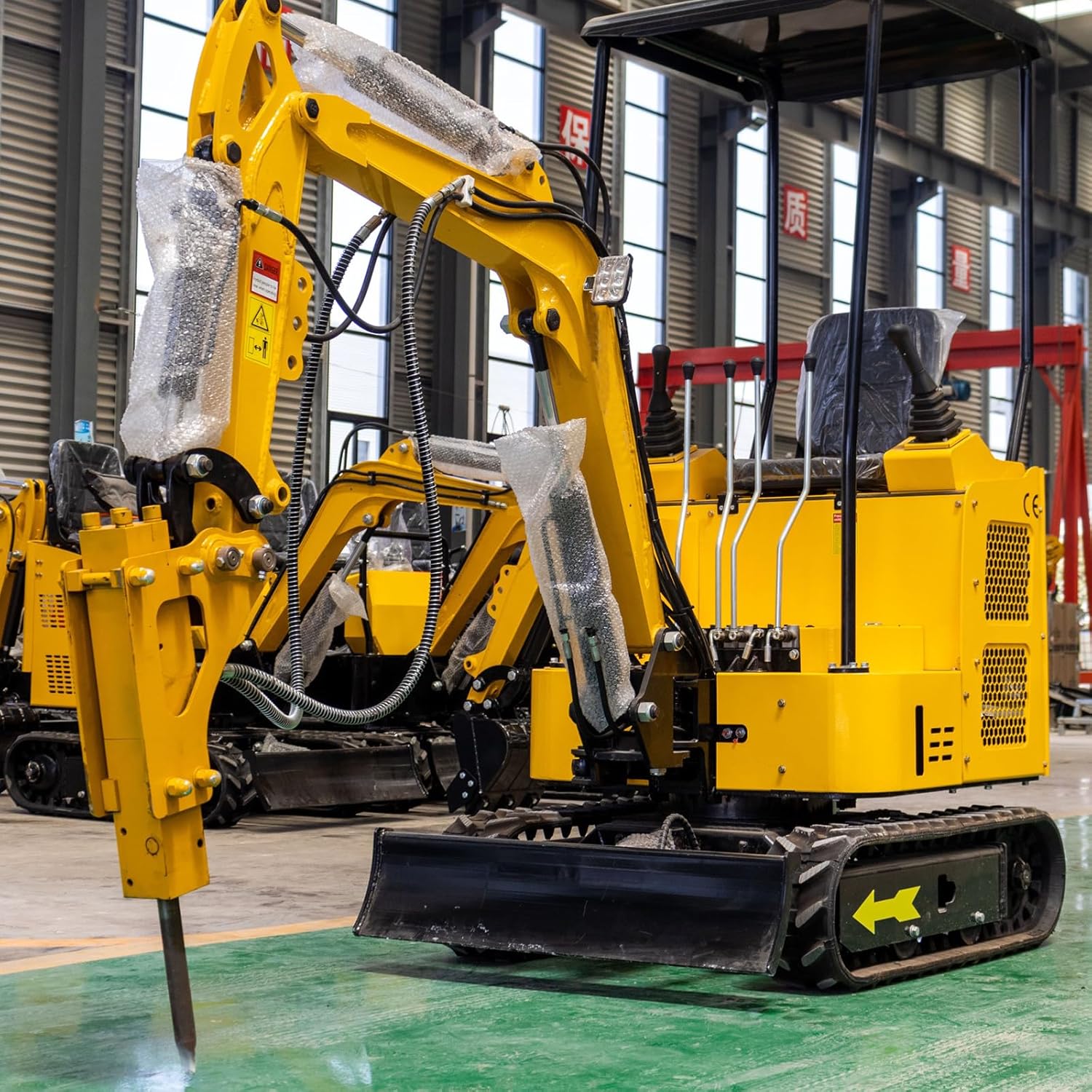 JEMG Mini Excavator Breaker, Hydraulic Concrete Breaking for 0.8-1 Ton Mini Excavator