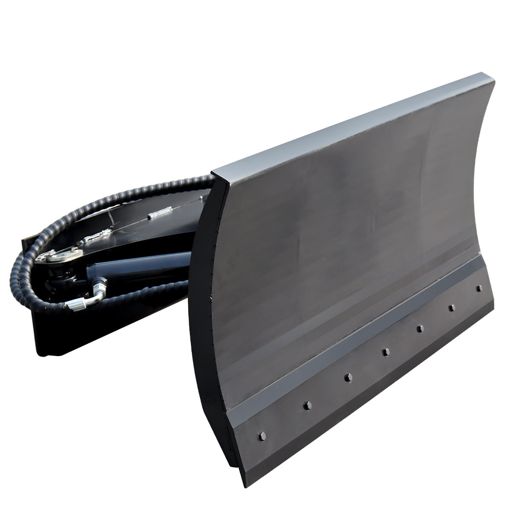 JEMG Hydraulic Skid Steer Snow Plow, 30° Left & Right for JEMG Skid Steer Loader