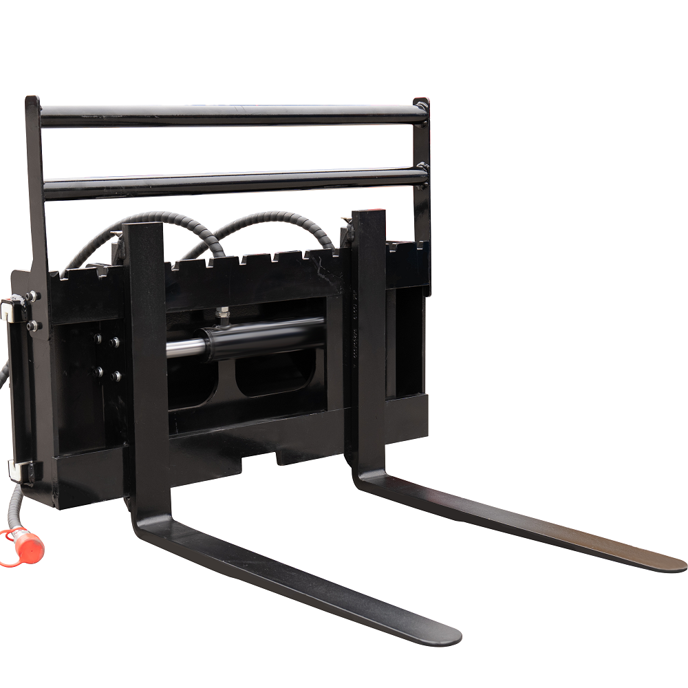 JEMG Hydraulic Side Shift Pallet Forks&Frame Attachment for Mini Skid Steer Loader