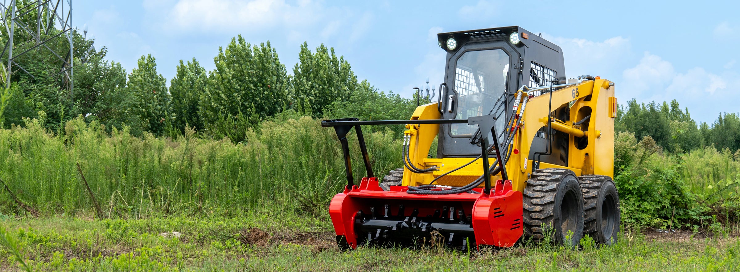 JEMG attachment working on uneven terrain